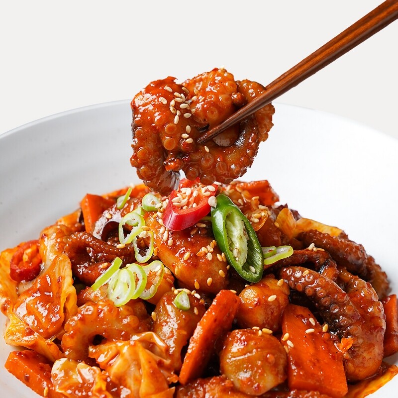 강원더몰,[홍익상회] 봄내쭈꾸미 300g x 3팩 매콤달콤 쫄깃탱글