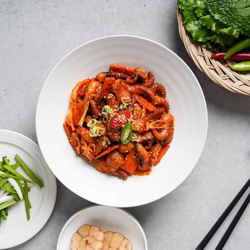 강원더몰,[홍익상회] 봄내쭈꾸미 300g x 3팩 매콤달콤 쫄깃탱글