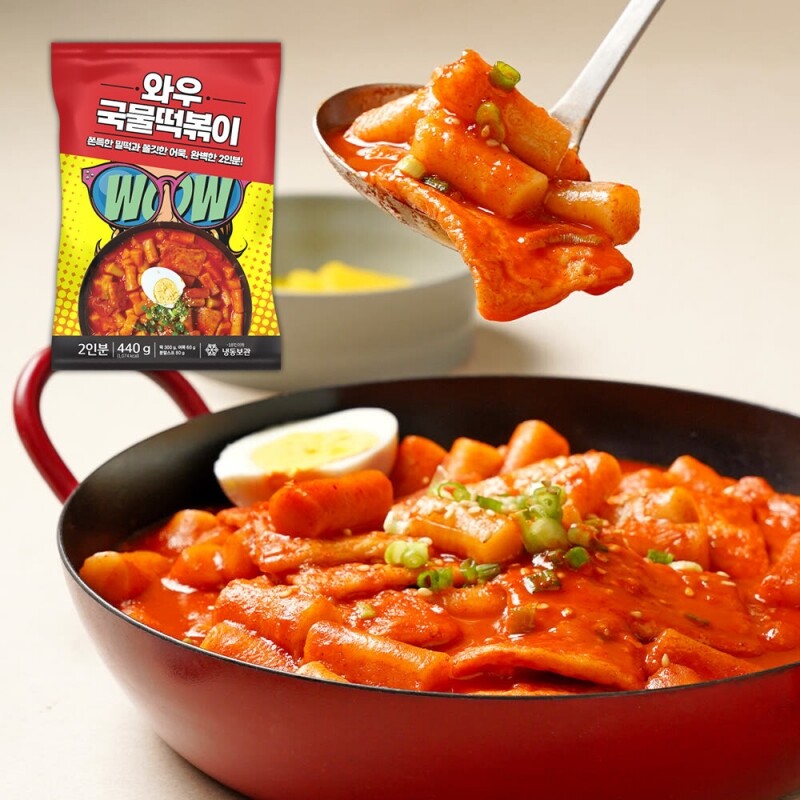 강원더몰,홍익상회 국물떡볶이 440g x 4팩 쫀득쫀득 옛날떡볶이
